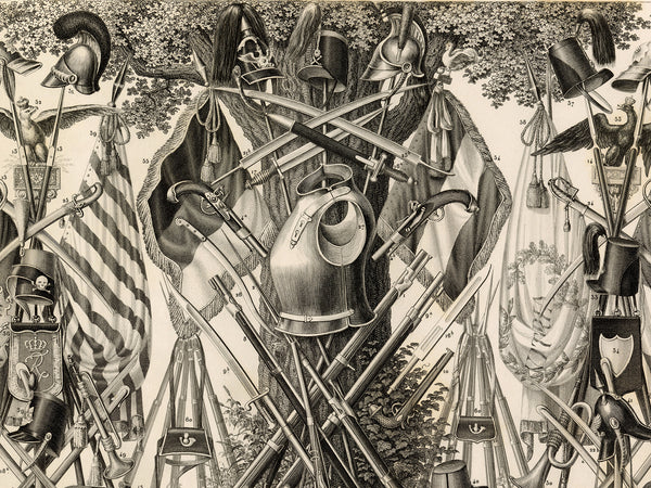 Vintage Military Sciences Print - Various 'Modern' Arms