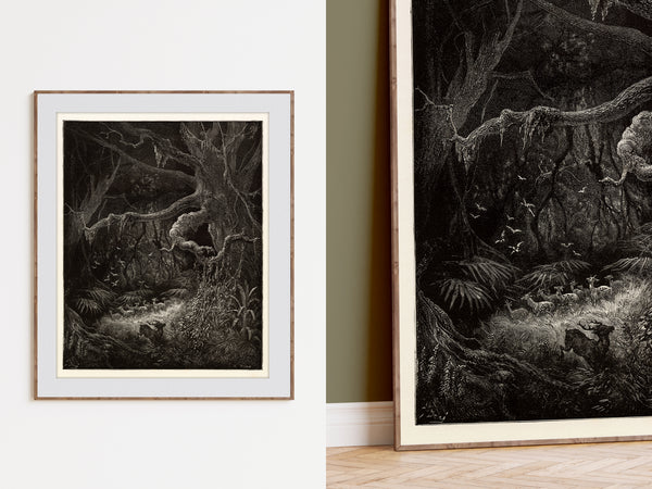 The Forests on the Banks of the Mississippi by Gustave Dore