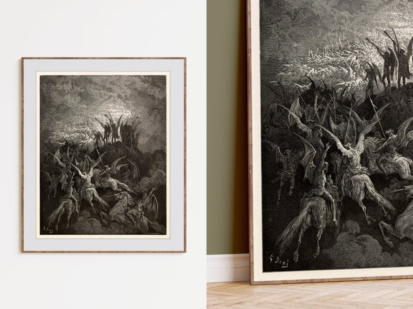 The Rebel Angels Summoned to the Conclave by Gustave Dore