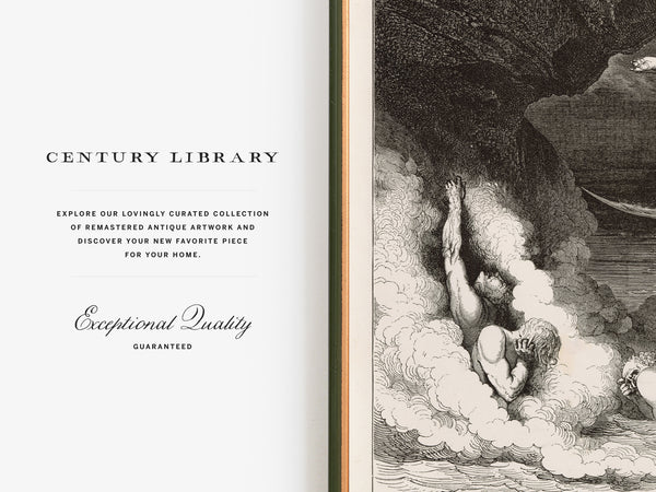 A Flight and Persuit in Hell by Gustave Dore