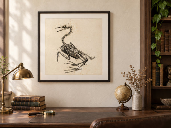 Anatomy of a Bird No.2 - Early 1800's Lithograph Reprint